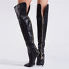 Thigh High Back Zipper Boots