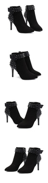 Black Ankle High Winter Boots