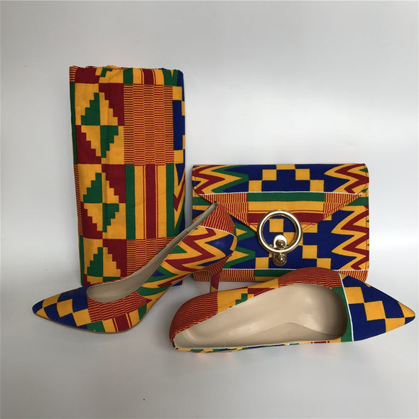 African Print Purse & Handbag Sets (4 Styles To Choose From)