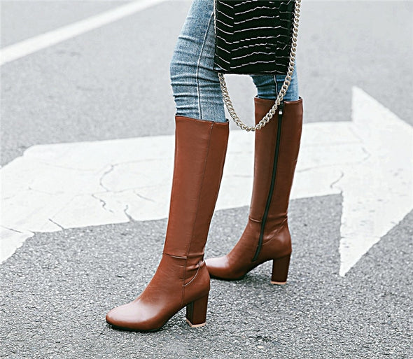 Winter Leather boots