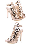 Champaign Open Toe Gladiator Strap Heels