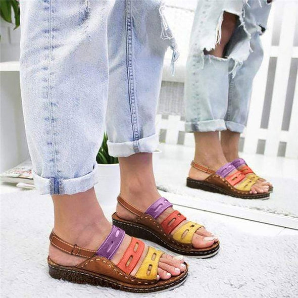 Colorful Open Toe Sandal