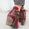 Rustic Buckle Boots