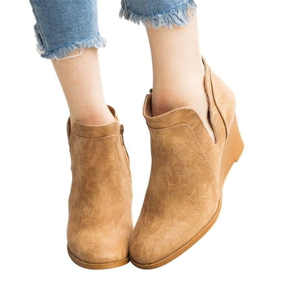 Winter Ankle Wedges