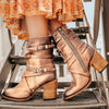 Cowboy Style Ankle Boots