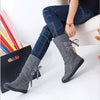 Mid-Calf Boots Lace-up Boots