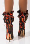 Camouflaged Toggle Lace Boots