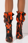 Camouflaged Toggle Lace Boots