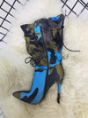 Camouflaged Toggle Lace Boots