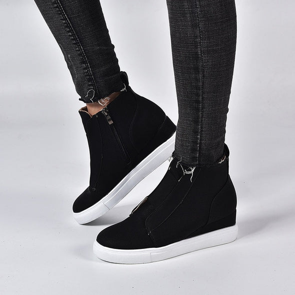 Sneaker Wedge Ankle Boots