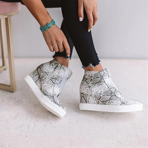 Sneaker Wedge Ankle Boots