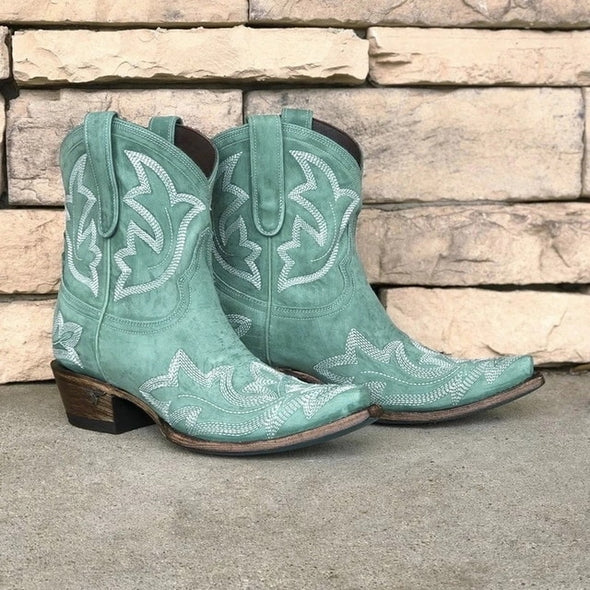 Leather Cowgirl Boots