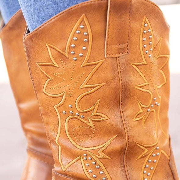 Leather Cowgirl Boots