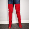 Red Tassel Over The Knee Boot