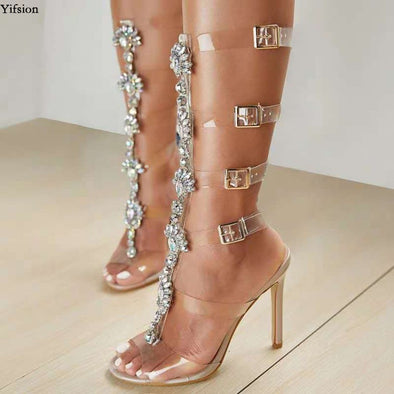 Sexy Bohemia Rhinestone Gladiator Heels