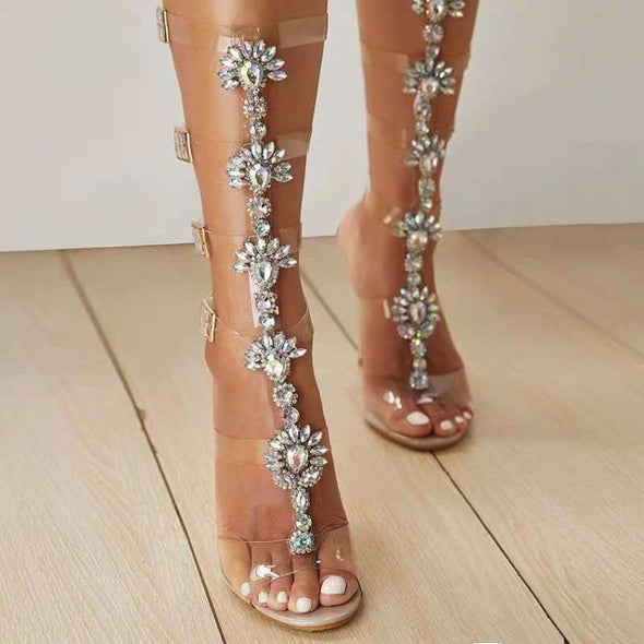 Sexy Bohemia Rhinestone Gladiator Heels