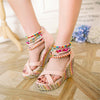 String Beading Ankle Strap Wedges (4 Styles To Choose From)