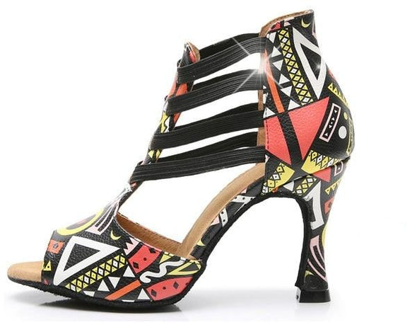 Africa Inspired Print Heels (4 inch heel)