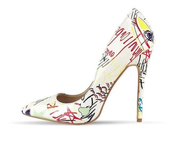 Graffiti Style High Heels (4 Styles To Choose From)