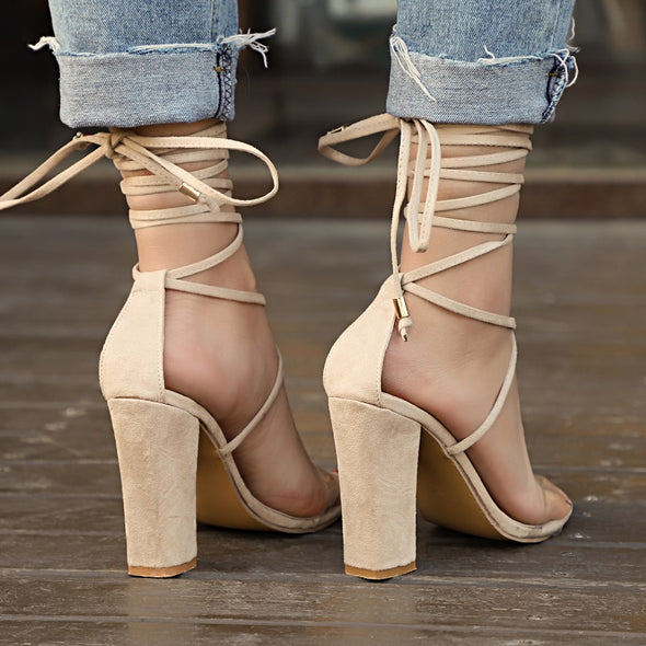 Ankle Lace High Heels