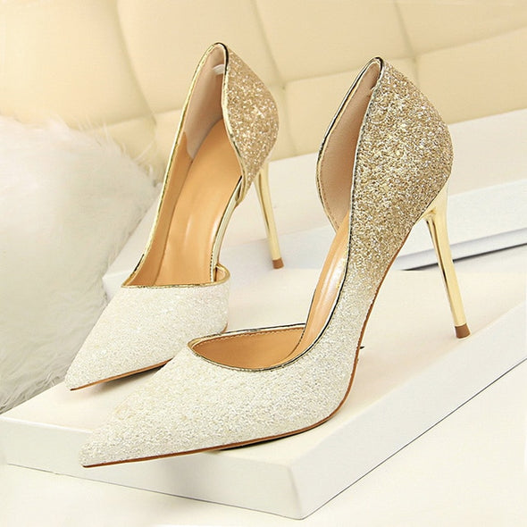 Sequined Formal High Heels