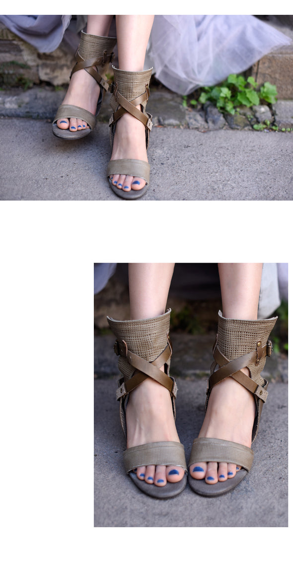 Vintage Wedge Sandals