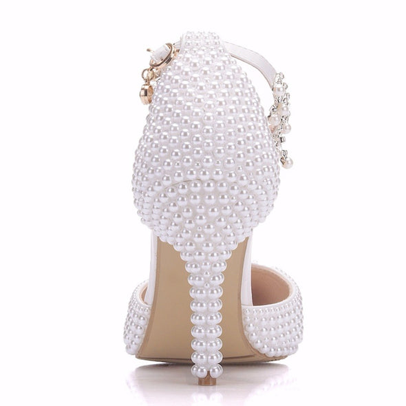 Chrystal Pearl Heels & Handbag Set