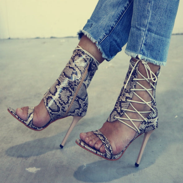 Snakeskin Heels