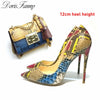 African Snakeskin Heels & Bag Combination (2 Styles To Choose From)