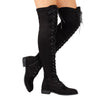 Top Seller -- Knee High Suede Flat Heel Boots (4 Styles To Choose From)