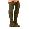 Top Seller -- Knee High Suede Flat Heel Boots (4 Styles To Choose From)