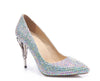 Diamond Studded Pumps w/Iron Flower Heels