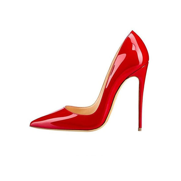 Throwback Red Pumps (2 Heel Sizes To Choose From)