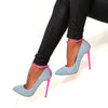 Hot Pink & Grey Stilettos