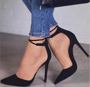 Ankle strap high heels