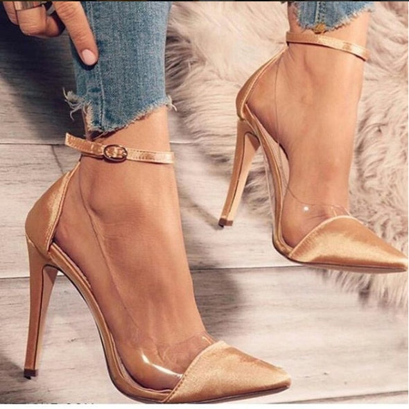 Sexy High Heel Shoes With Ankle Buckle (6 Colors To Choose From)