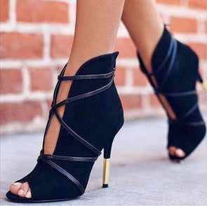 Suede V-Cut High Heels (3 Styles To Choose From)