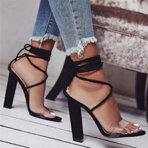 Ankle Lace High Heels