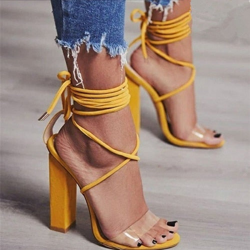 Ankle Lace High Heels