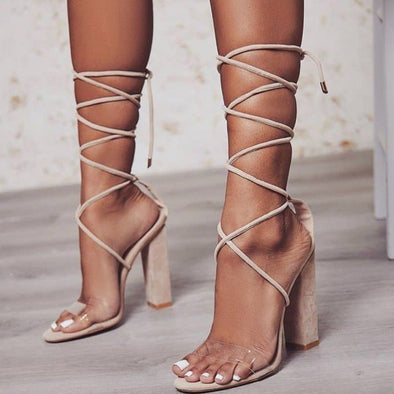 High Heel Open Toe With Lace (4 Styles To Choose From)