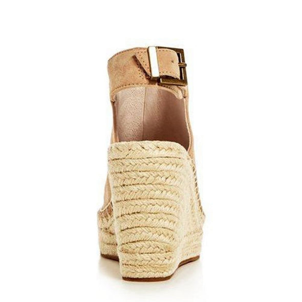 Suede Leather Summer Wedge Sandals (3 Colors To Choose From)