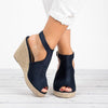 Suede Leather Summer Wedge Sandals (3 Colors To Choose From)