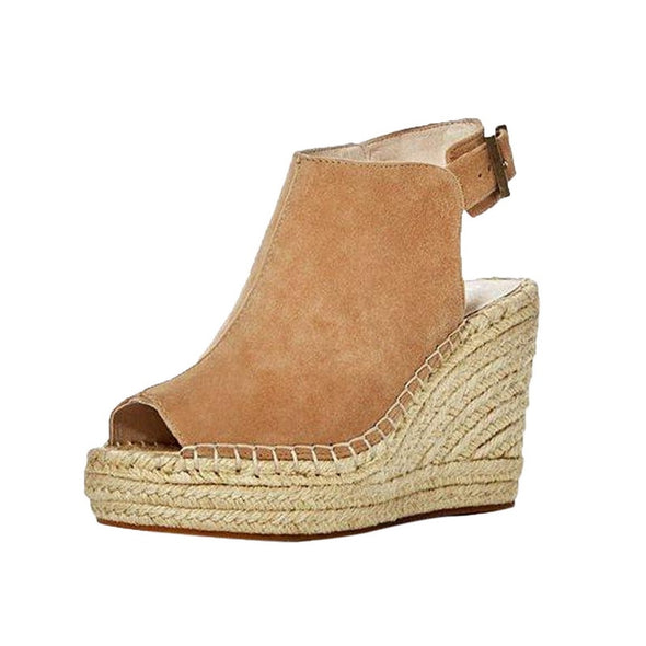 Suede Leather Summer Wedge Sandals (3 Colors To Choose From)