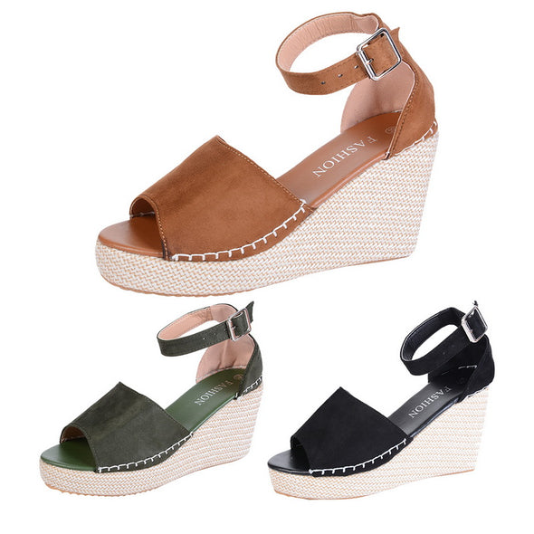 Summer Breeze Wedge Sandals (Available In 3 Colors)