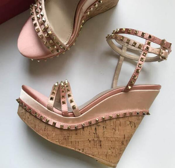 Riveted Platform Wedge Sandals (3 Styles To Choose From)