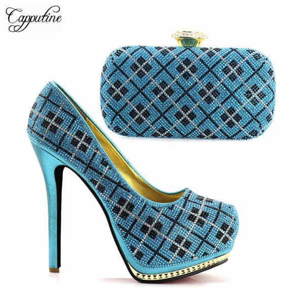 Sky Blue 6 Inch Plaid Heels (4 Other Colors To Choose From)