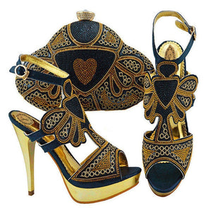 India Influenced Heels & Purse Set (6 Styles To Choose From)