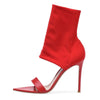 Red Ankle Stretch Heels